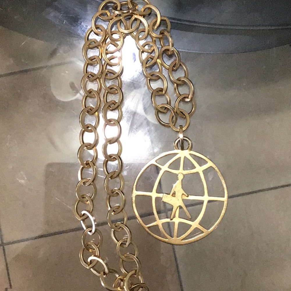 Necklace, long about 17 inch